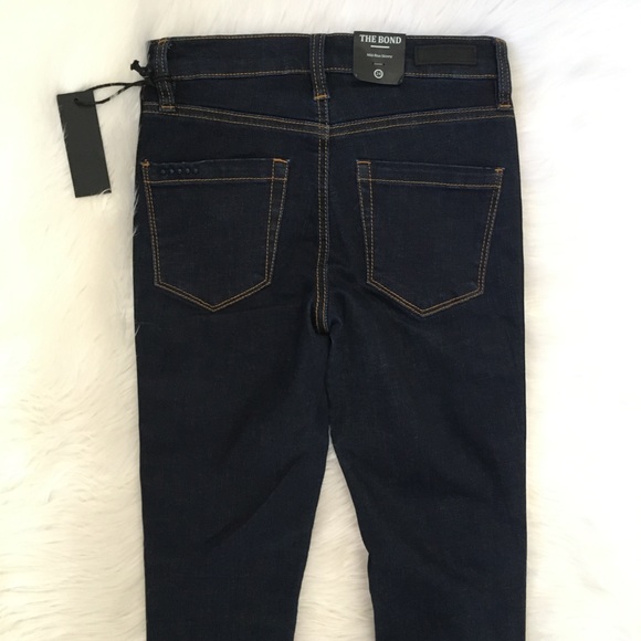 Blank NYC Mid-Rise Skinny Jeans Rainbow Glitter Stripe - Picture 6 of 8